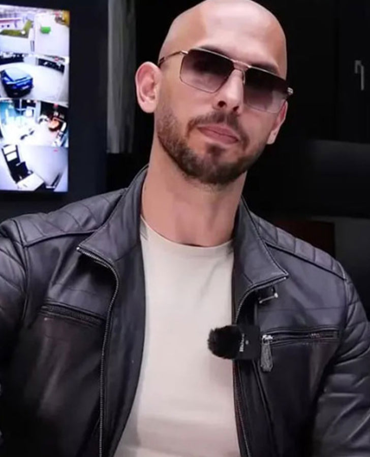 Andrew Tate Leather Black Jacket - Genuine Jacket Store – LostScripts